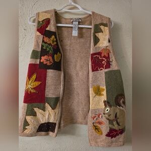Tiara Multicolor Patchwork Cardigan Vest